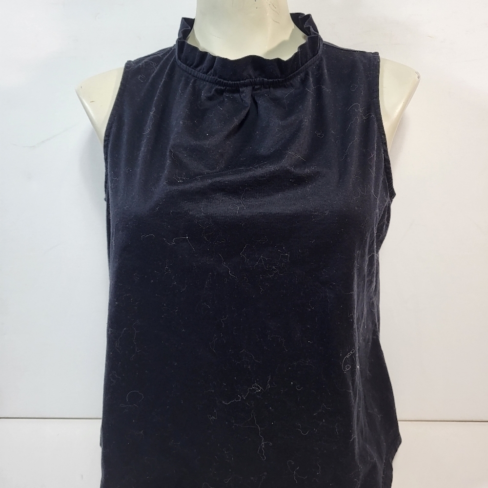 Ann Taylor Black Sleeveless Blouse